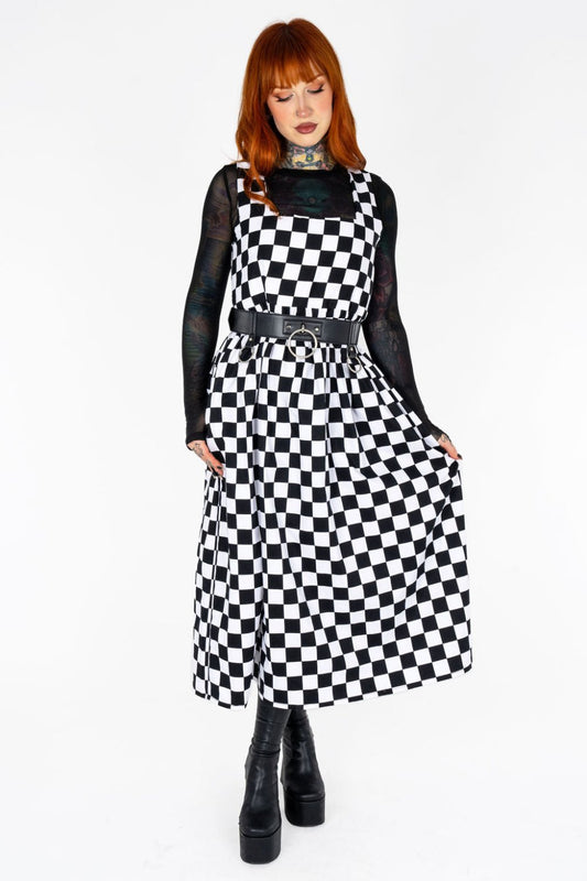 Lottie Dress in Checkerboard