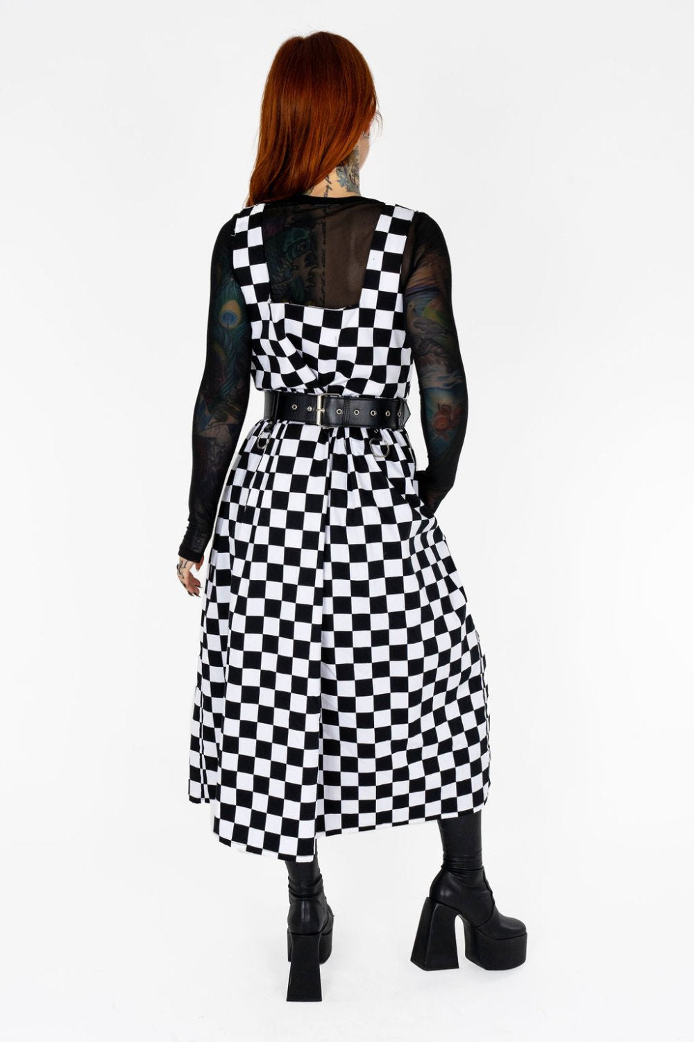 Lottie Dress in Checkerboard