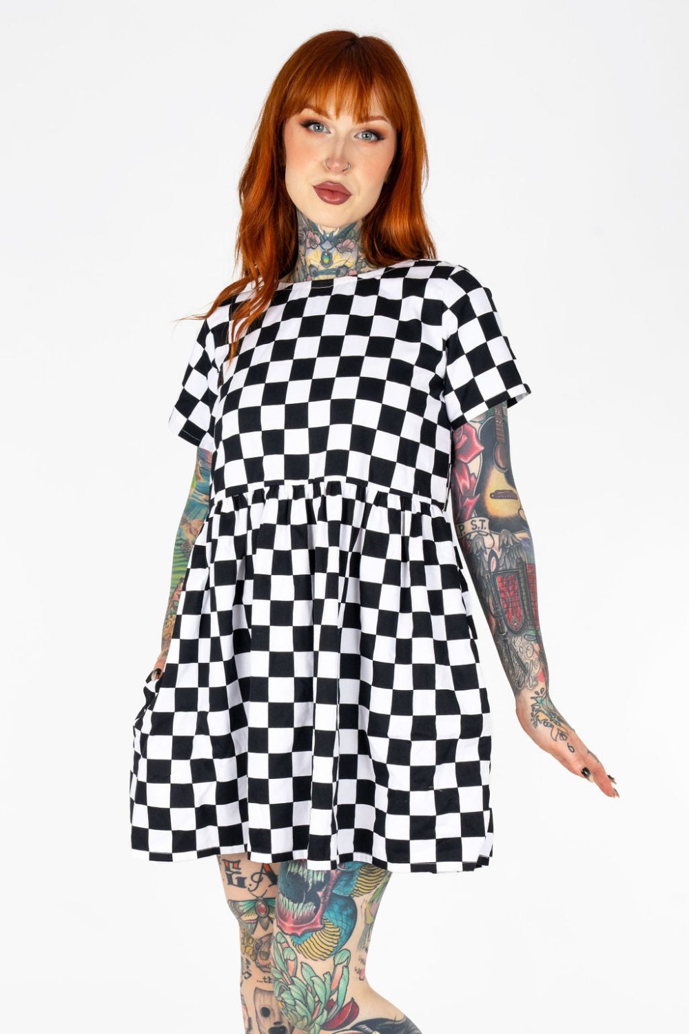 Emily Dress in Checkerboard