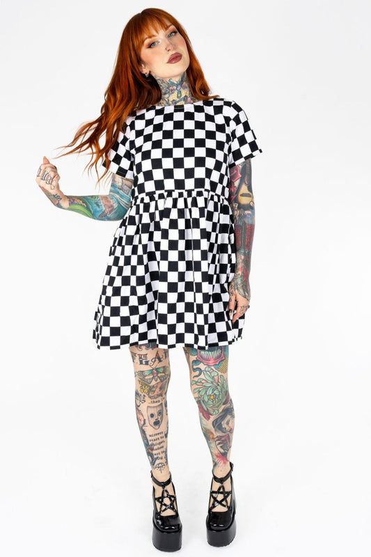 Emily Dress in Checkerboard