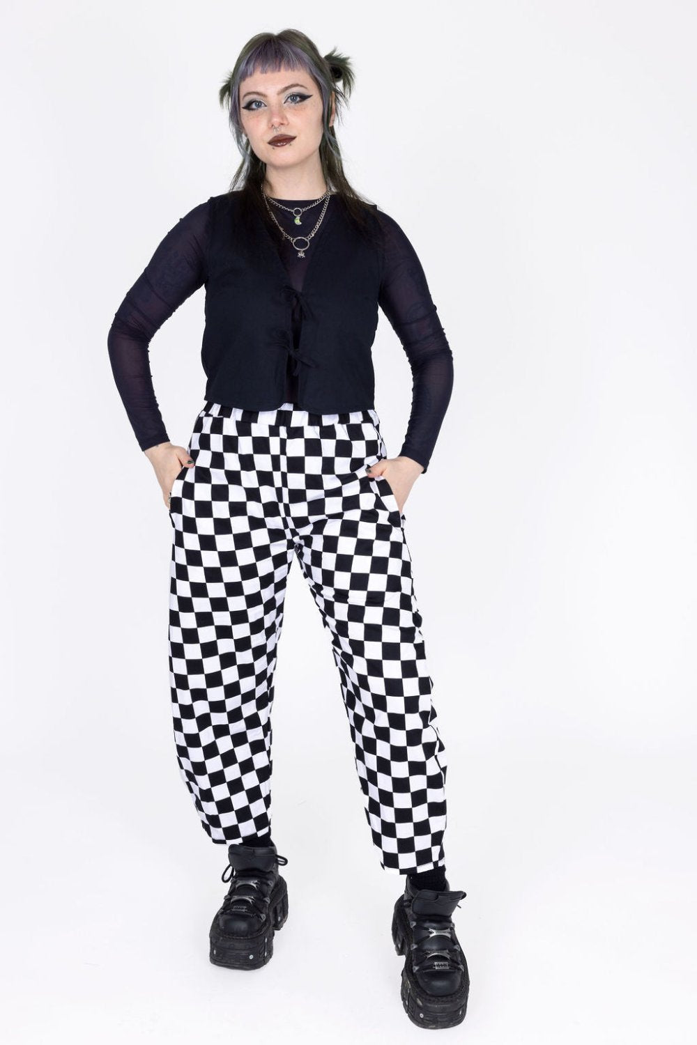 Tiki Trousers in Checkerboard