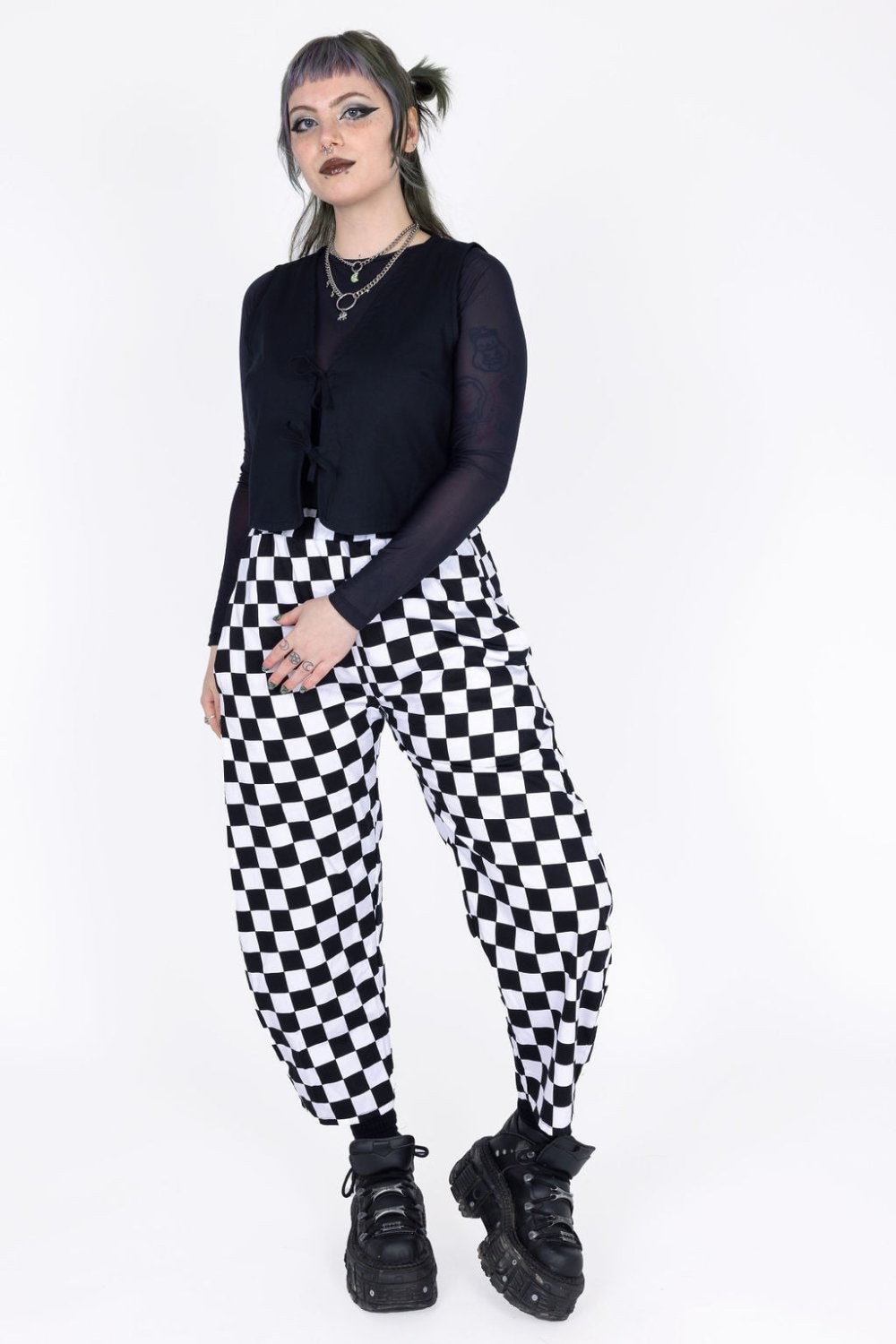 Tiki Trousers in Checkerboard