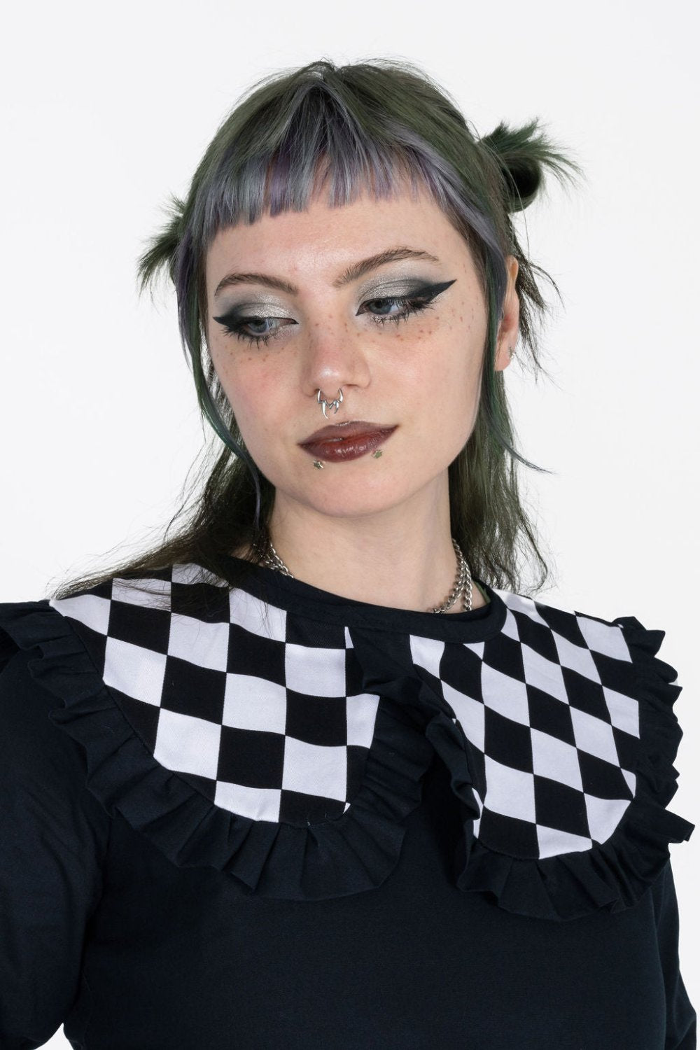 Mallory Dress in Black Checkerboard