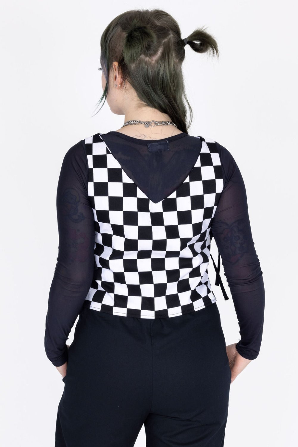 Domi Top in Checkerboard