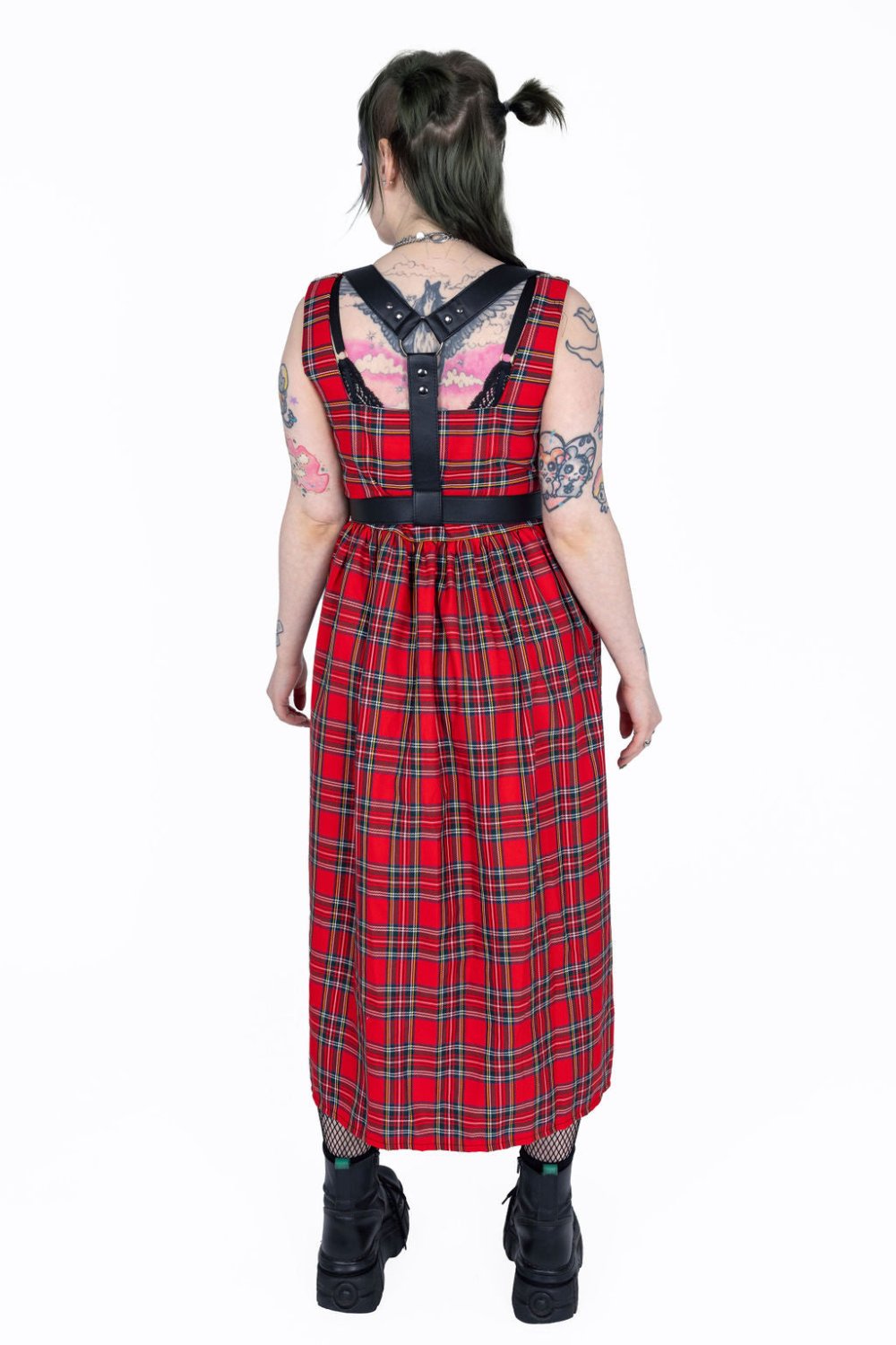 Lottie Dress in Red Tartan