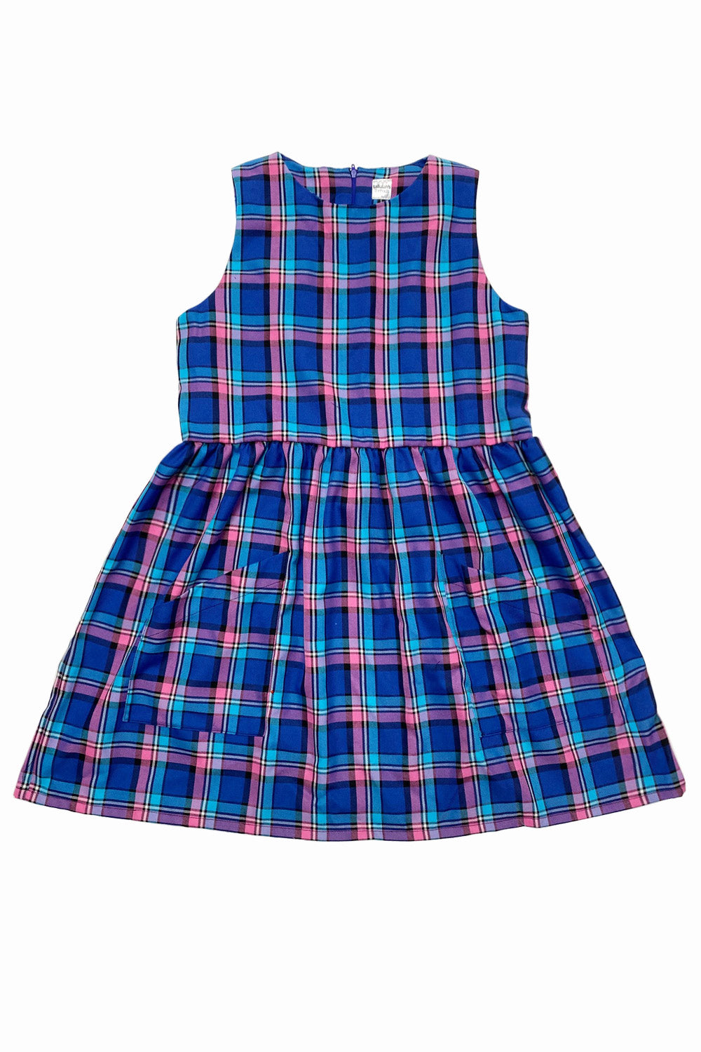 Hayley Dress in Blue Tartan