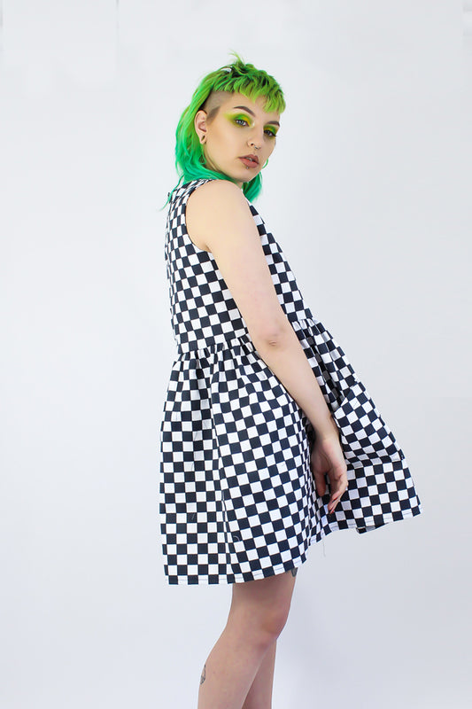 Hayley Dress in Checkerboard
