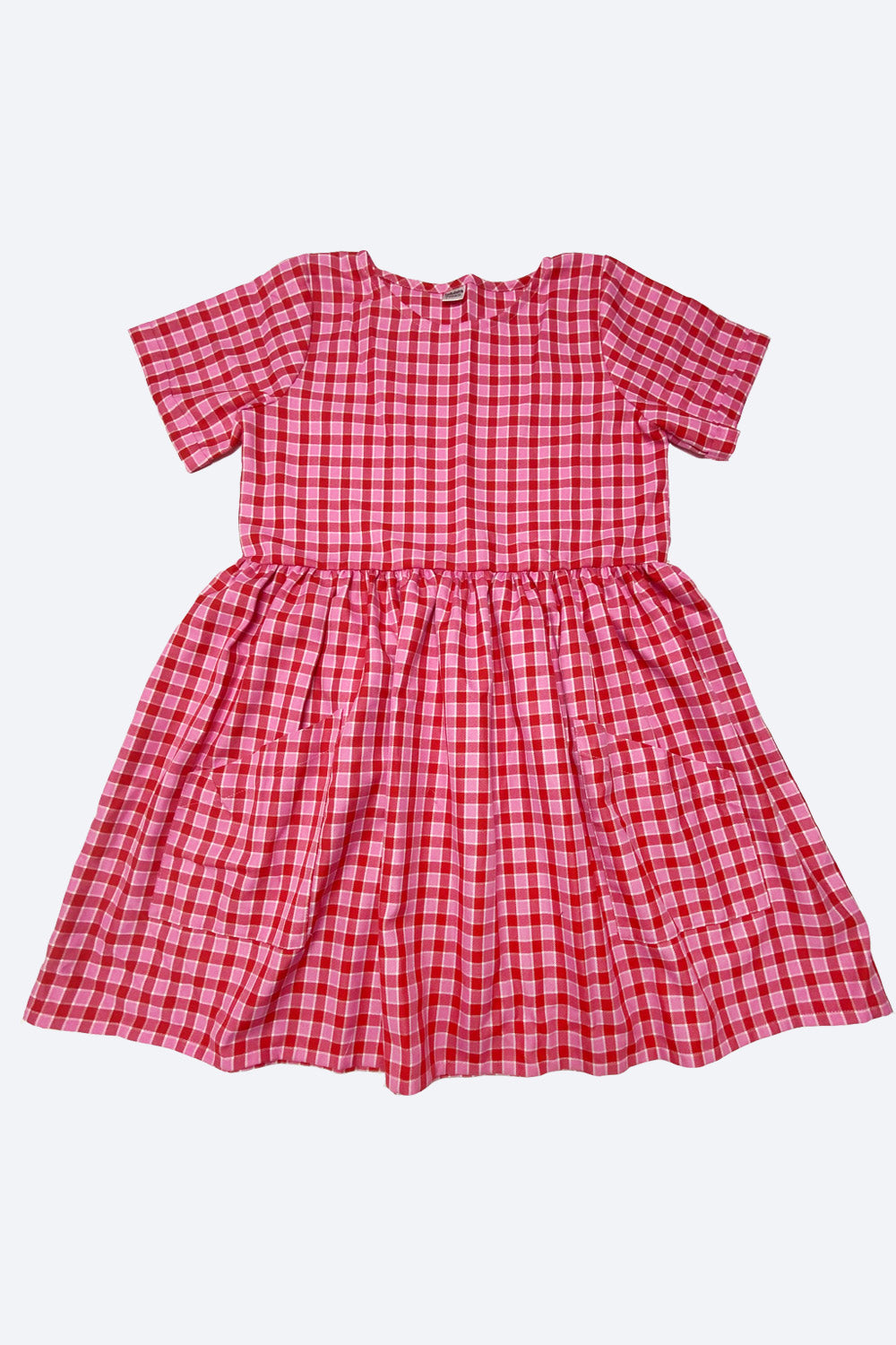 Emily Dress Pink & Red Gingham